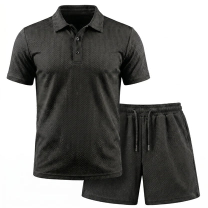 Capri Set – Men’s Ultra Comfortable Shorts and Polo Shirt