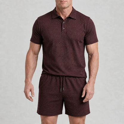 Capri Set – Men’s Ultra Comfortable Shorts and Polo Shirt