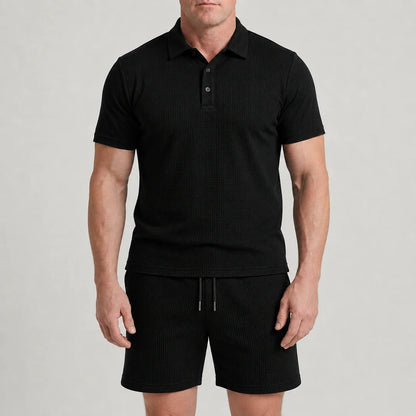Capri Set – Men’s Ultra Comfortable Shorts and Polo Shirt