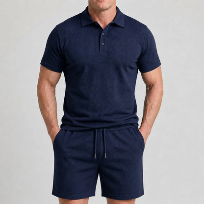 Capri Set – Men’s Ultra Comfortable Shorts and Polo Shirt